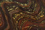 Polished Tiger Iron Stromatolite Slab - Billion Years #354935-1